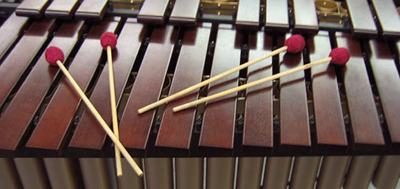 Marimba mit 4 Mallets